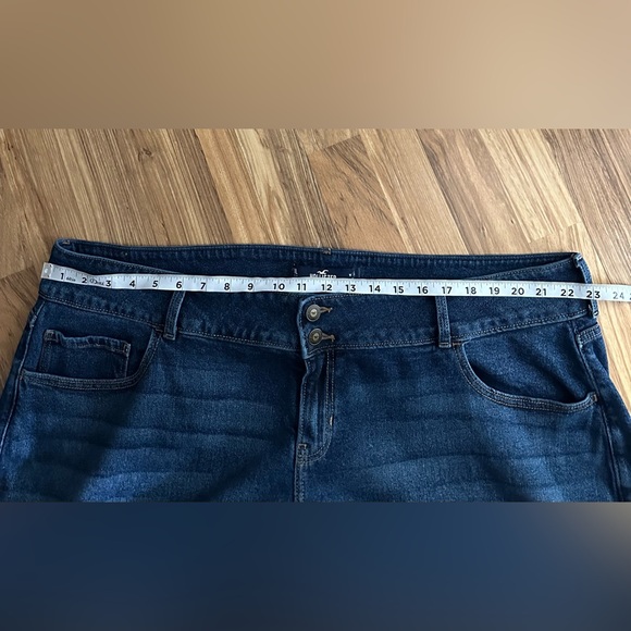 Hollister Vintage Stretch Low Rise Vintage Baggy Jeans Plus Size 44 Waist Blue - Picture 11 of 11